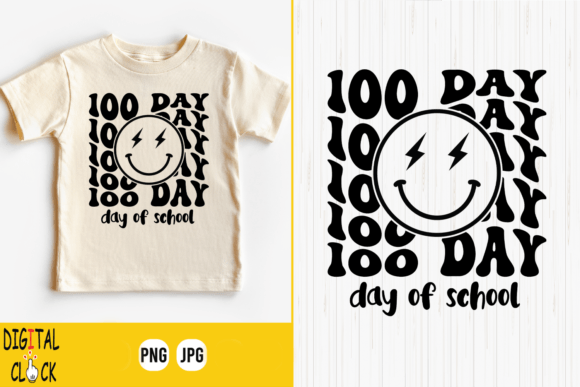 100 Days of School SVG for T-Shirt Designs