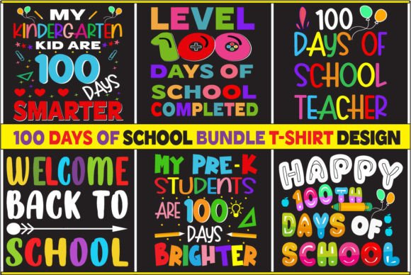 100 Days of School T-shirt Bundle Vol.2
