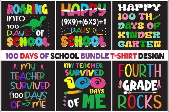 100 Days of School T-shirt Bundle Vol.3
