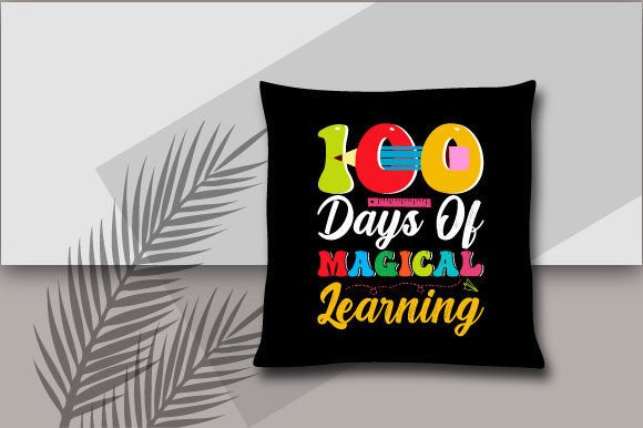 About 100 Days of School T-shirt Design: Graphics and Print Templates