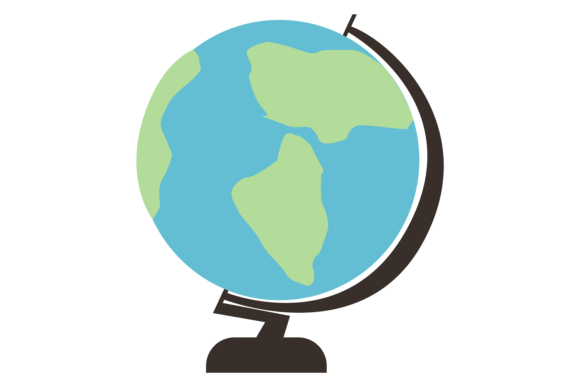 Globe Color Icon. School Geography Study