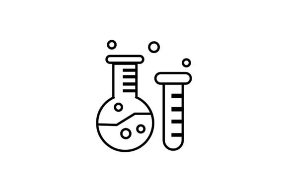 School Supplies Test Tube Graphics