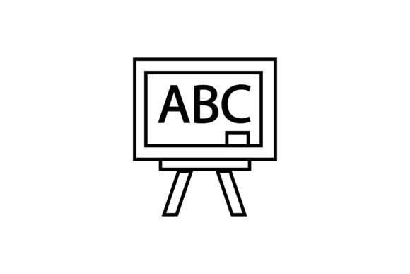 School Supplies Whiteboard Graphics & Icons