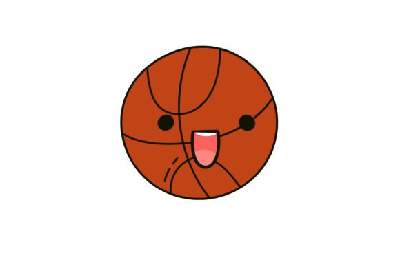 School Tools Basketball Kawai Icon Graphics